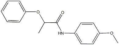 N-(4-methoxyphenyl)-2-phenoxypropanamide Struktur