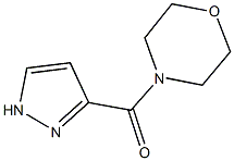 4-(1H-pyrazol-3-ylcarbonyl)morpholine Struktur