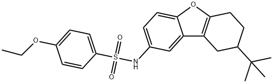 N-(8-tert-butyl-6,7,8,9-tetrahydrodibenzo[b,d]furan-2-yl)-4-ethoxybenzenesulfonamide Struktur