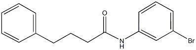 N-(3-bromophenyl)-4-phenylbutanamide Struktur