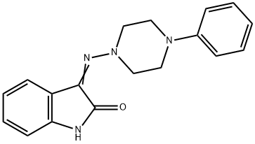 3-[(4-phenyl-1-piperazinyl)imino]-1,3-dihydro-2H-indol-2-one Struktur