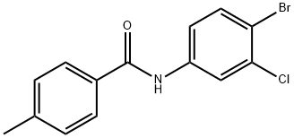 N-(4-bromo-3-chlorophenyl)-4-methylbenzamide Struktur