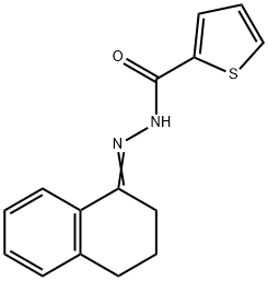 N'-(3,4-dihydro-1(2H)-naphthalenylidene)-2-thiophenecarbohydrazide Struktur