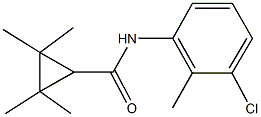 N-(3-chloro-2-methylphenyl)-2,2,3,3-tetramethylcyclopropanecarboxamide Struktur