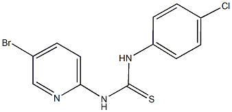 N-(5-bromo-2-pyridinyl)-N'-(4-chlorophenyl)thiourea Struktur