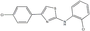 N-(2-chlorophenyl)-N-[4-(4-chlorophenyl)-1,3-thiazol-2-yl]amine Struktur