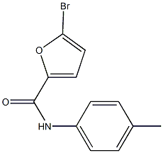 5-bromo-N-(4-methylphenyl)-2-furamide Struktur