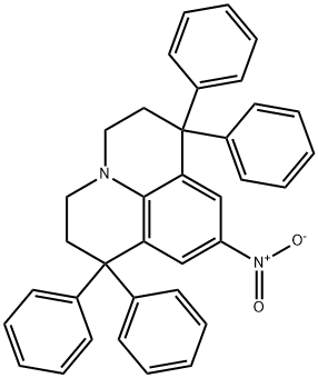 9-nitro-1,1,7,7-tetraphenyl-2,3,6,7-tetrahydro-1H,5H-pyrido[3,2,1-ij]quinoline Struktur