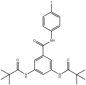 3,5-bis[(2,2-dimethylpropanoyl)amino]-N-(4-iodophenyl)benzamide Struktur