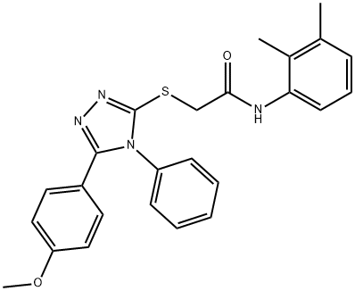 N-(2,3-dimethylphenyl)-2-{[5-(4-methoxyphenyl)-4-phenyl-4H-1,2,4-triazol-3-yl]sulfanyl}acetamide Struktur