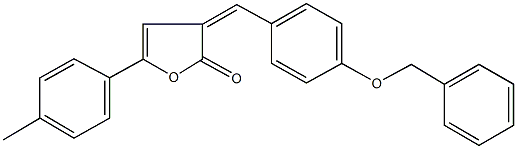 3-[4-(benzyloxy)benzylidene]-5-(4-methylphenyl)-2(3H)-furanone Struktur