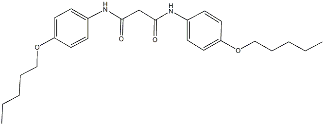 N~1~,N~3~-bis[4-(pentyloxy)phenyl]malonamide Struktur