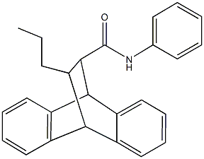 N-phenyl-16-propyltetracyclo[6.6.2.0~2,7~.0~9,14~]hexadeca-2,4,6,9,11,13-hexaene-15-carboxamide Struktur