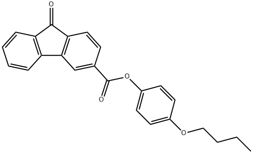 4-butoxyphenyl 9-oxo-9H-fluorene-3-carboxylate Struktur