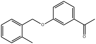 1-{3-[(2-methylbenzyl)oxy]phenyl}ethanone Struktur