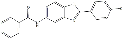 N-[2-(4-chlorophenyl)-1,3-benzoxazol-5-yl]benzamide Struktur