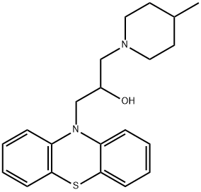 1-(4-methyl-1-piperidinyl)-3-(10H-phenothiazin-10-yl)-2-propanol Struktur