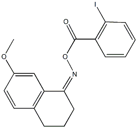 7-methoxy-3,4-dihydro-1(2H)-naphthalenone O-(2-iodobenzoyl)oxime Struktur