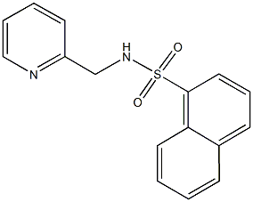 N-(2-pyridinylmethyl)-1-naphthalenesulfonamide Struktur