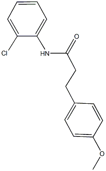 N-(2-chlorophenyl)-3-(4-methoxyphenyl)propanamide Struktur