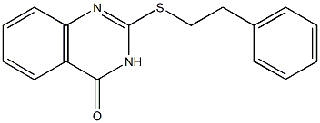 2-[(2-phenylethyl)sulfanyl]-4(3H)-quinazolinone Struktur