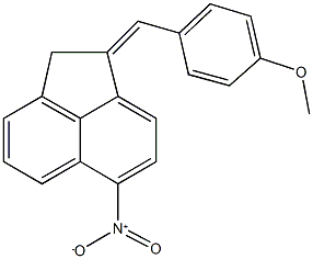 1-(4-methoxybenzylidene)-6-nitro-1,2-dihydroacenaphthylene Struktur