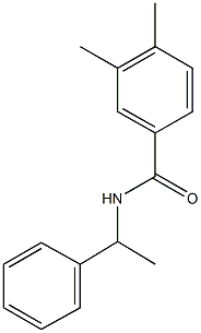 3,4-dimethyl-N-(1-phenylethyl)benzamide Struktur