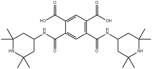 4,6-bis{[(2,2,6,6-tetramethyl-4-piperidinyl)amino]carbonyl}isophthalic acid Struktur