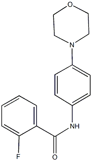 2-fluoro-N-[4-(4-morpholinyl)phenyl]benzamide Struktur