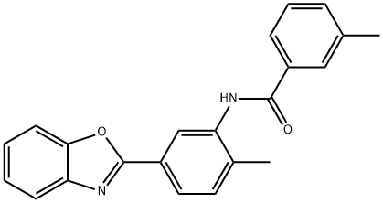 N-[5-(1,3-benzoxazol-2-yl)-2-methylphenyl]-3-methylbenzamide Struktur