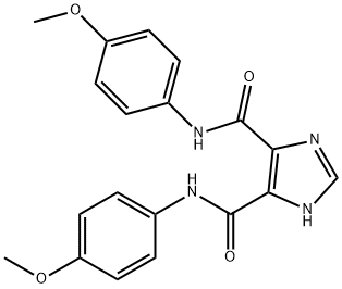 N~4~,N~5~-bis(4-methoxyphenyl)-1H-imidazole-4,5-dicarboxamide Struktur