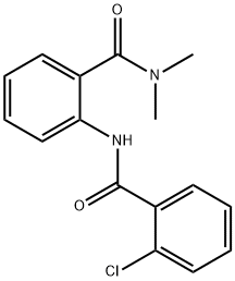 2-[(2-chlorobenzoyl)amino]-N,N-dimethylbenzamide Struktur