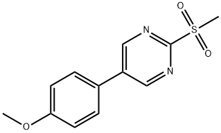 5-(4-methoxyphenyl)-2-(methylsulfonyl)pyrimidine Struktur