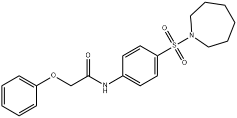 N-[4-(1-azepanylsulfonyl)phenyl]-2-phenoxyacetamide Struktur