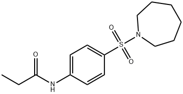 N-[4-(1-azepanylsulfonyl)phenyl]propanamide Struktur