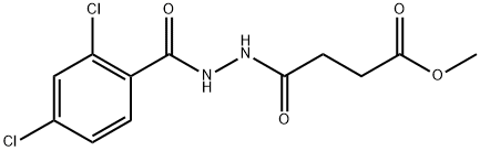 methyl 4-[2-(2,4-dichlorobenzoyl)hydrazino]-4-oxobutanoate Struktur