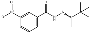 3-nitro-N'-(1,2,2-trimethylpropylidene)benzohydrazide Struktur