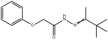 2-phenoxy-N'-(1,2,2-trimethylpropylidene)acetohydrazide Struktur