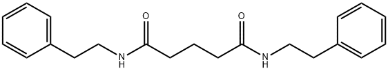 N~1~,N~5~-bis(2-phenylethyl)pentanediamide Struktur