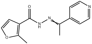 2-methyl-N'-[1-(4-pyridinyl)ethylidene]-3-furohydrazide Struktur