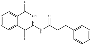 2-{[2-(3-phenylpropanoyl)hydrazino]carbonyl}benzoic acid Struktur