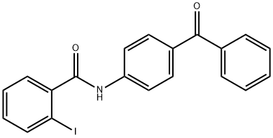 N-(4-benzoylphenyl)-2-iodobenzamide Struktur