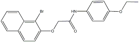 2-[(1-bromo-2-naphthyl)oxy]-N-(4-ethoxyphenyl)acetamide Struktur