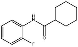 N-(2-fluorophenyl)cyclohexanecarboxamide Struktur