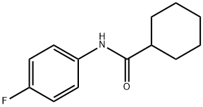 N-(4-fluorophenyl)cyclohexanecarboxamide Struktur