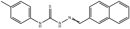 2-naphthaldehyde N-(4-methylphenyl)thiosemicarbazone Struktur