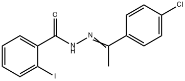 N'-[1-(4-chlorophenyl)ethylidene]-2-iodobenzohydrazide Struktur