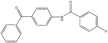 N-(4-benzoylphenyl)-4-fluorobenzamide Struktur