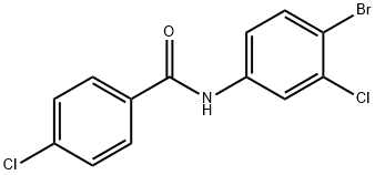 N-(4-bromo-3-chlorophenyl)-4-chlorobenzamide Struktur