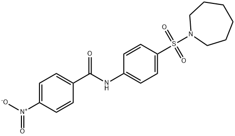 N-[4-(azepan-1-ylsulfonyl)phenyl]-4-nitrobenzamide Struktur